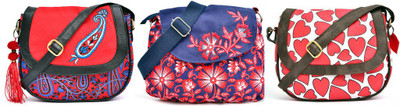 Pick Pocket Combo of red and blue canvas sling bag with Kairi printed and PU strap with navy blue and red floral printed canvas medium sling bag with white canvas sling bag with red heart printed School Bag(Black, 5 inch)
Pick Pocket Combo of red and blue canvas sling bag with Kairi printed and PU strap with navy blue and red floral printed canvas medium sling bag with white canvas sling bag with red heart printed School Bag(Black, 5 inch)