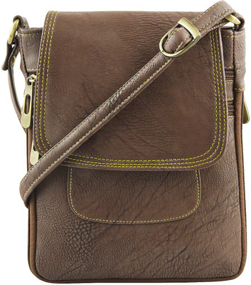 Brown Bleu light weight sling Bag - Brown - 1217 Waterproof Sling Bag(Brown, 8 inch)