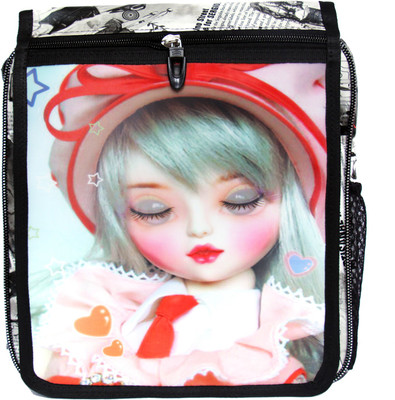 zasmina zasmina 3d school bag Waterproof School Bag(Black, 10 L)