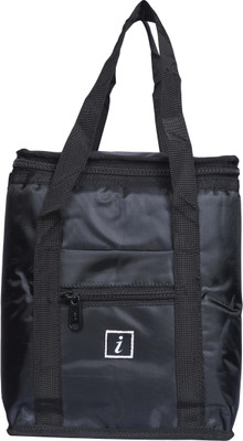 FabSeasons Lunch Bag Waterproof School Bag(Black, 6 inch)