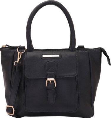 Lapis O Lupo Lapis-O-Lupo Nero Black Handbag Shoulder Bag(Black, 7 L)