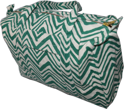 Raaga Textiles B011 School Bag(White, Green, 5 L)