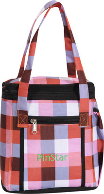 PinStar Dice Lunch Bag V1 - Checks Brown (OS) Lunch Bag(Brown, 6 L)