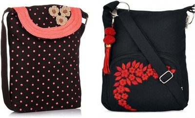 Pick Pocket Combo of Brown and Pink Polka Sling with Black Small Sling Bag School Bag(Black, 5 L)
Pick Pocket Combo of Brown and Pink Polka Sling with Black Small Sling Bag School Bag(Black, 5 L)