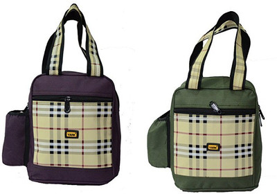 Yark Yark Lunch Bag (Green&Purple)-Set Of 2 Waterproof Lunch Bag(Multicolor, 10 L)
Yark Yark Lunch Bag (Green&Purple)-Set Of 2 Waterproof Lunch Bag(Multicolor, 10 L)