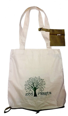 Ecoraasta Bag in a Bag Multipurpose Bag(Green, 16 inch)