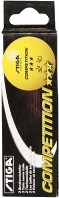 Stiga Competition 3 Star Table Tennis Ball(Pack of 9, Orange)