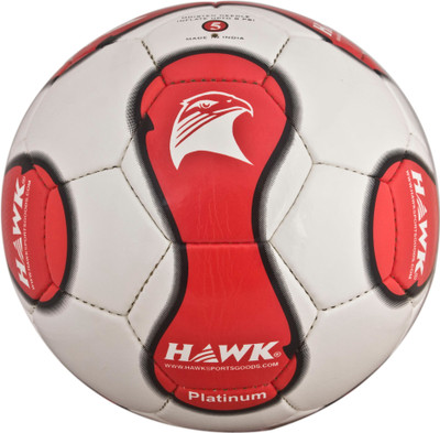 HAWK Platinum Football - Size: (Pack of 1, White