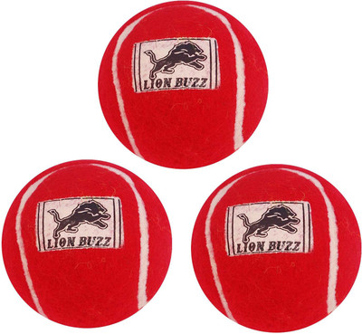 Lionbuzz Tennis Ball Tennis Ball(Pack of 3, Red)