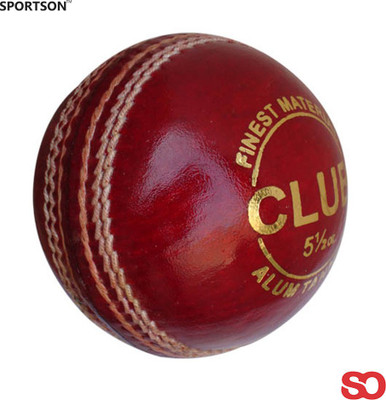 Sporton Comet Cricket Leather Ball(Pack of 1, Red)
