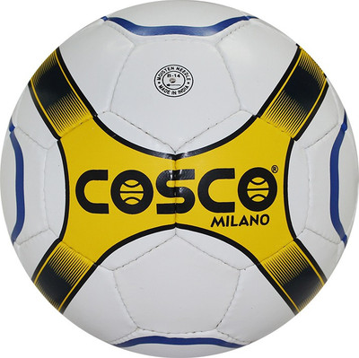Cosco Milano Football - Size: 4(Pack of 1, White, Yellow, Black)