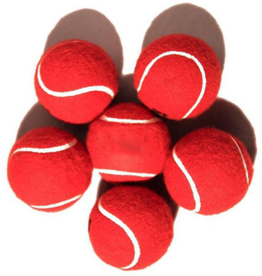 FACTO POWER Pack of 6 Cricket Tennis Ball(Pack of 6, Red)