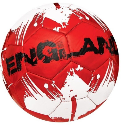 Nivia Foiled 3D England Metallix Football - Size: (Red, White