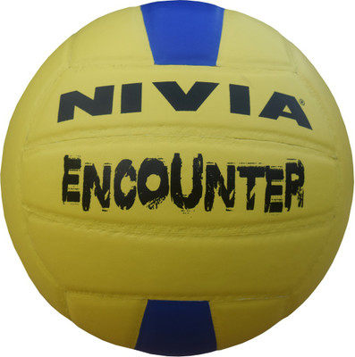 Nivia Encounter Vollyball Volleyball - Size: (Pack of 1, Yellow, Blue