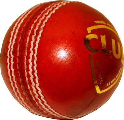 CLUB 4 pc BALL Cricket Leather Ball(Pack of 1, Red)