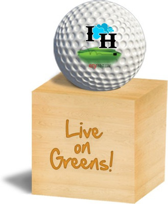 ezyPRNT "IH" Golf Ball(Pack of 1, White)