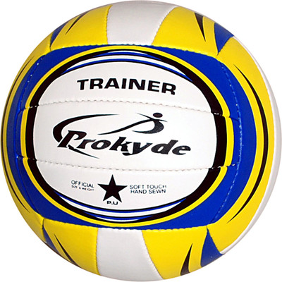 Prokyde Trainer Volleyball - Size: (Pack of 1, Yellow, Blue, White