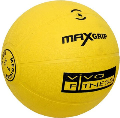Vector X Viva Max Grip Medicine Ball(Yellow, Diameter: 2.5 cm)