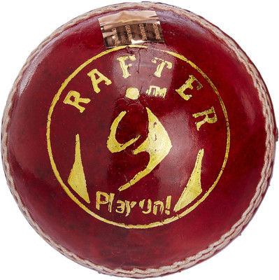 SM Rafter Cricket Leather Ball(Pack of 1, Red)