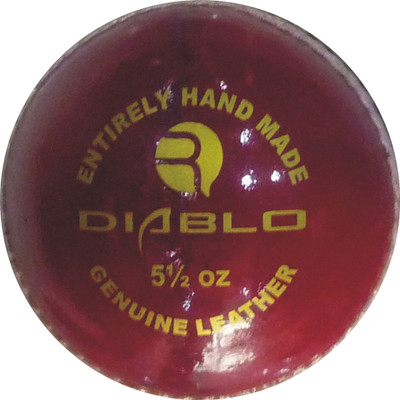 Rmax Diablo Cricket Leather Ball(Pack of 6, Red)