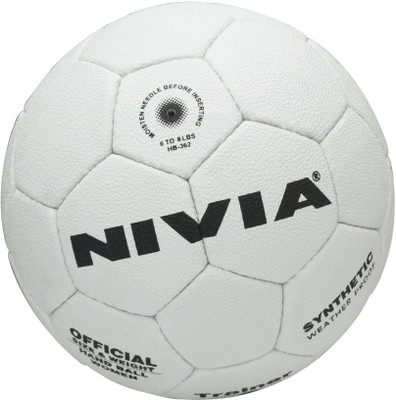Nivia Trainer Handball(White, Black)