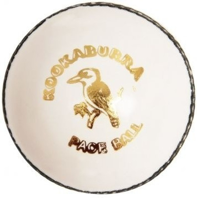 Kookaburra Pace Cricket Leather Ball(Pack of 1, White)