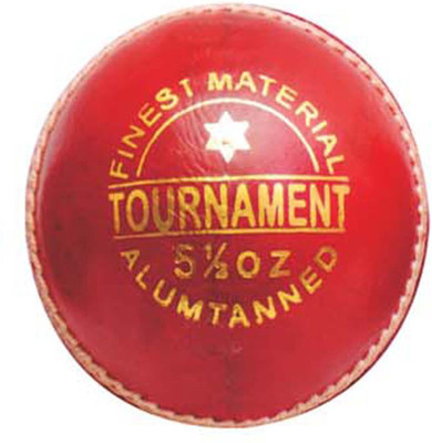 BSM TOURNAMENT Cricket Leather Ball(Pack of 3, Red)
