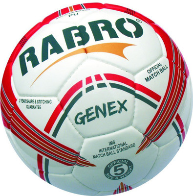 Rabro ELITEX-2 Football - Size: 5(Pack of 1, White)