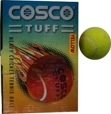 Cosco Cosco Tuff Cricket Tennis Ball(Pack of 1, Yellow)