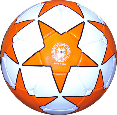 Hikco Star Orange Football - Size: (Pack of 1, Orange