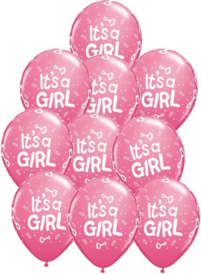 Planet Jashn Printed 039433 Balloon(Pink, Pack of 10)