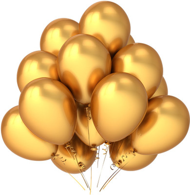 JMD Solid Gt5 Balloon(Gold, Pack of 1)