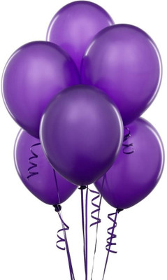 Bobo Funco Solid Latex Balloon(Purple, Pack of 50)