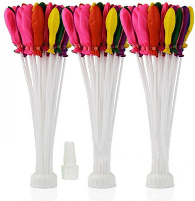 Abhiyantt Solid Already Tied Magic Water Balloon Multicolor 3 Bunches(1*37) 111 Pieces + Free Tap Nozzle Balloon Bouquet(Multicolor, Pack of 3)
Abhiyantt Solid Already Tied Magic Water Balloon Multicolor 3 Bunches(1*37) 111 Pieces + Free Tap Nozzle Balloon Bouquet(Multicolor, Pack of 3)