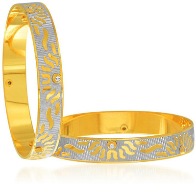 Sukkhi Alloy Cubic Zirconia Gold-plated, Rhodium Bangle Set(Pack of 2, Gold;white
Sukkhi Alloy Cubic Zirconia Gold-plated, Rhodium Bangle Set(Pack of 2, Gold;white
