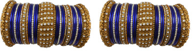 My Design Alloy Gold-plated Bangle Set(Pack of 58), Blue