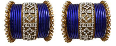 My Design Alloy Gold-plated Bangle Set(Pack of 30), Blue