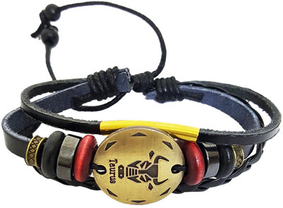 Mehrunnisa Leather Bracelet, Black