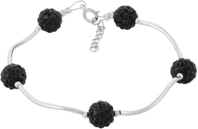 Arisidh Sterling Silver Rhodium Bracelet, Black
Arisidh Sterling Silver Rhodium Bracelet, Black