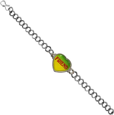 Rich & Famous Alloy Rhodium Bracelet, Multicolor
