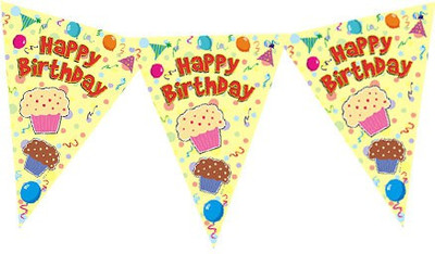 Planet Jashn Planet Jashn Happy Birthday Cupcake with Balloons Buntings Pennant Flag(8 ft, Pack of 1)
Planet Jashn Planet Jashn Happy Birthday Cupcake with Balloons Buntings Pennant Flag(8 ft, Pack of 1)