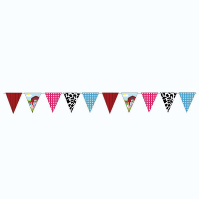 PARTY PROPZ Farm House Pennant Banner(10 ft, Pack of 1)