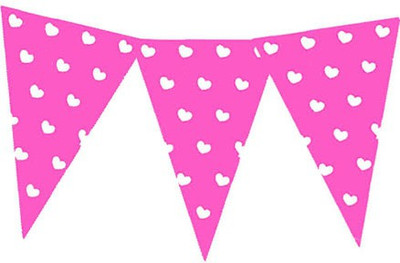 Planet Jashn Planet Jashn Heart Printed Buntings - Dark Pink Pennant Flag(8 ft, Pack of 1)
Planet Jashn Planet Jashn Heart Printed Buntings - Dark Pink Pennant Flag(8 ft, Pack of 1)