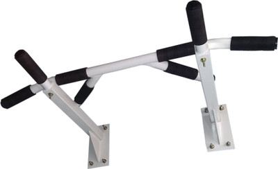Mh Jim Equipments 8 Grips Pull Up Bar Pull-up Bar(White, Black), Black;white
