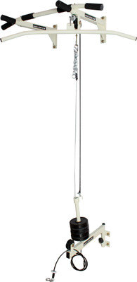 Magic Home Gym TOP Bottom Pulley Pull-up Bar(Black, Silver), Cream