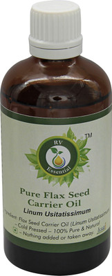 R V Essential Pure Flax Seed Carrier Oil 100ml- Linum Usitatissimum(100 ml)