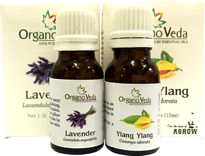 Organo Veda Combo of Natural lavender + Ylang Ylang(30 ml)