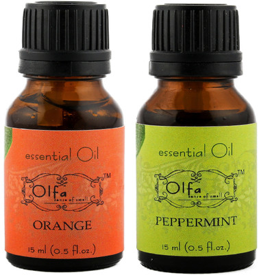 Olfa Orange Essential Oil & Peppermint Essential Oil Combo (Pack Of 2) 15ml+15ml(30 ml)
Olfa Orange Essential Oil & Peppermint Essential Oil Combo (Pack Of 2) 15ml+15ml(30 ml)