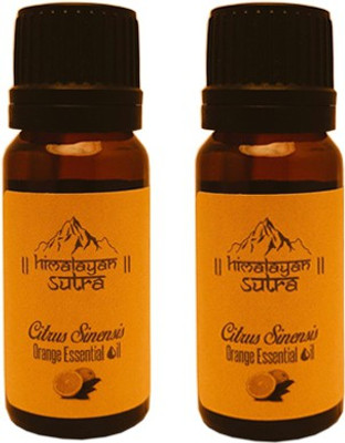 Himalayan Sutra Orange Essential Oil - Therapeutic Grade Pack of 2(20 ml)