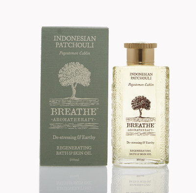 Breathe Aromatherapy Indonesian Patchouli Bath And Skin Oil(100 ml)